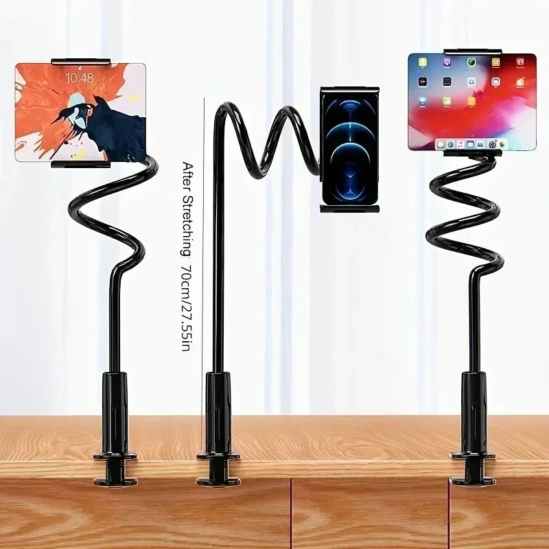 Lazy Holder Spiral Base Bed Top Lazy Artifact Bedhead Phone Tablet Stand for IPad 11 Air Redmi Pad Pro Galaxy Tab Bedside Mount Oasis Select