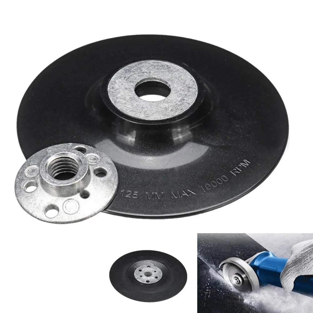 5" Resin Fiber Backing Pad M14 Thread Lock Nut for Angle Grinder Angle Grinder Backing Pad Oasis Select