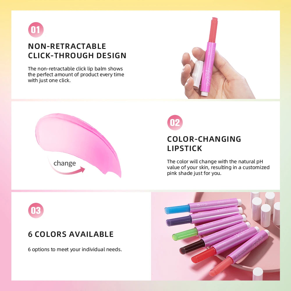 pH Color Changing Lip Balm – Moisturizing & Long Lasting Color Changing Lip Balm Oasis Select