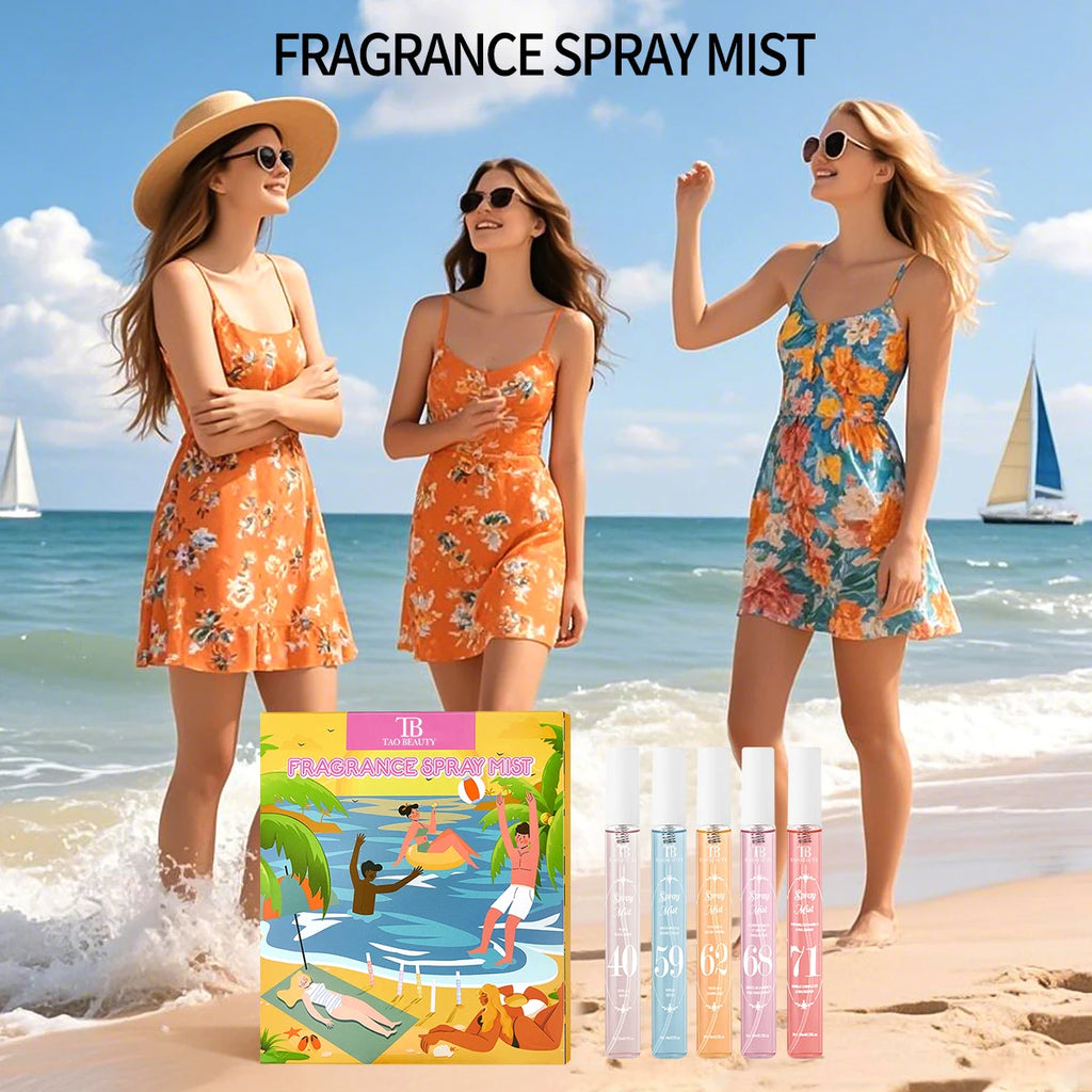 5-Piece Alcohol-Free Floral & Fruit Fragrance Spray Set 10ml Fragrance Spray Set Oasis Select