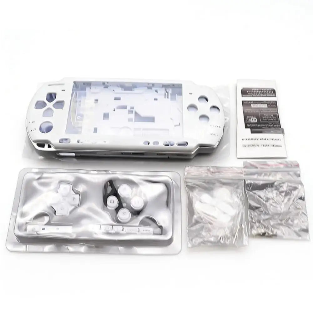 Full Replacement Housing Shell Kit for PSP 3000 Console Complete Case Cover With Buttons Screws DIY Repair Parts for PSP3000 03 Oasis Select white