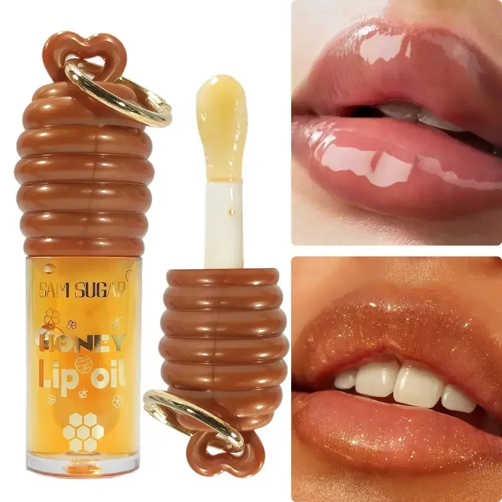 SAM SUGAR Honey Essence Lip Oil – Hydrating, Non-Sticky Glaze