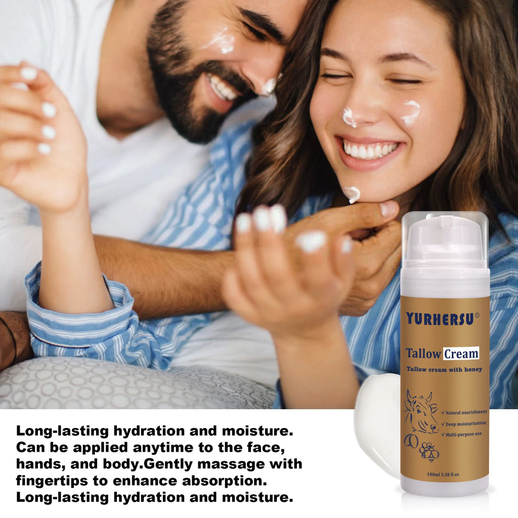 YURHERSU Natural Tallow Essence Face Cream 100ml Tallow Face Cream Oasis Select