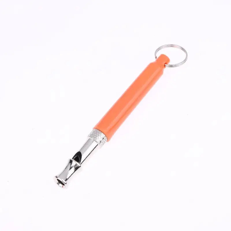 1Pcs Adjustable Ultrasonic Dog Whistle with Cord Silent Barking Control Pet Training Supplies Discipline Flute for Dogs Oasis Select Orange A