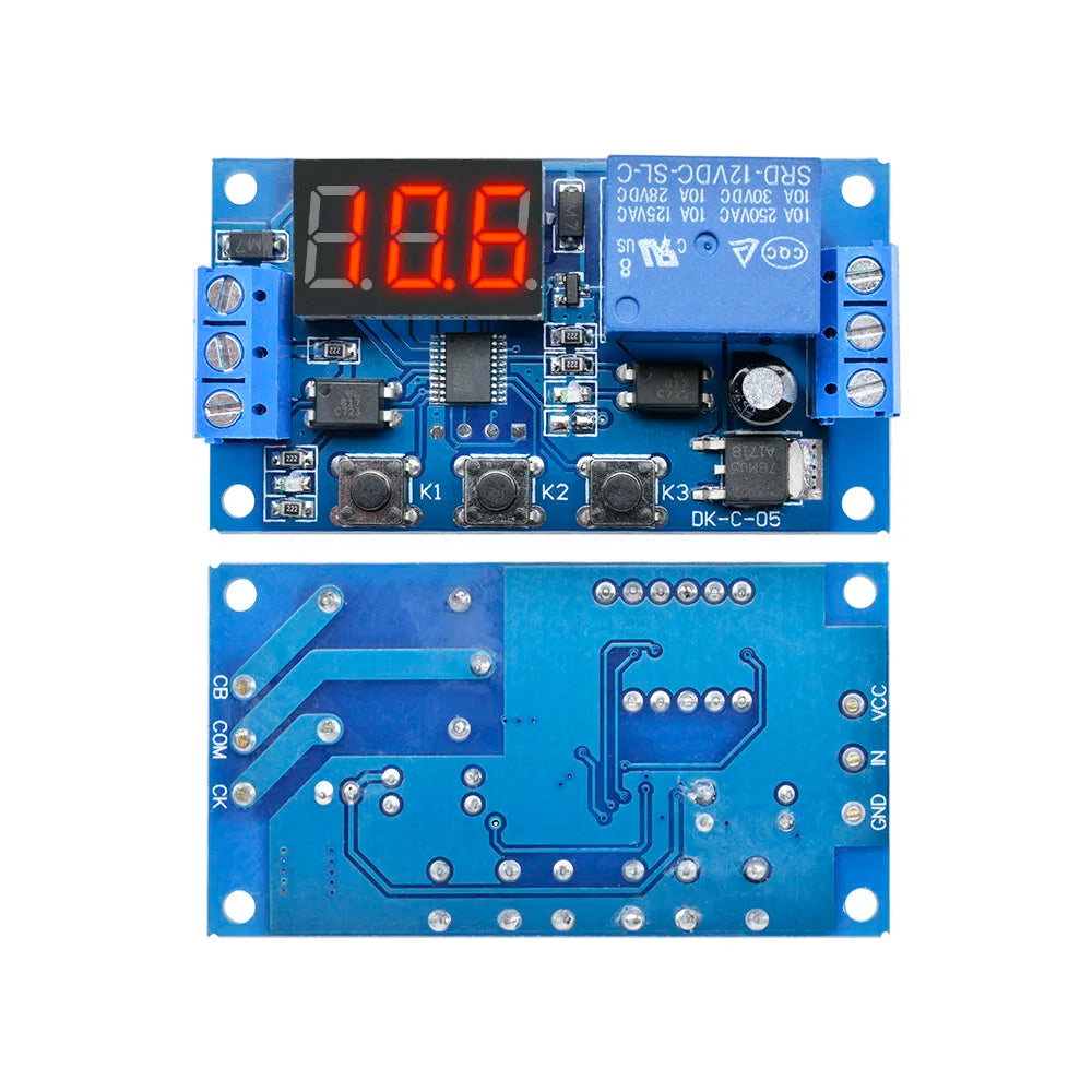 DC 12V Timer Delay Relay Module Cycle Timer Switch Optocoupler Isolation Trigger Timing Delay Relay LED Smart Home Controller Oasis Select