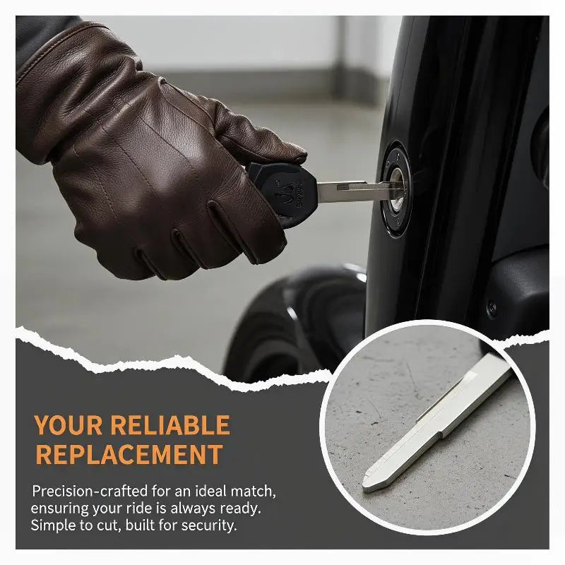 2Pcs Key Blank For Electric Bike High Quality Metal Blade Anti Corrosion For Electric Scooter Owners Locksmiths Key Duplication Oasis Select