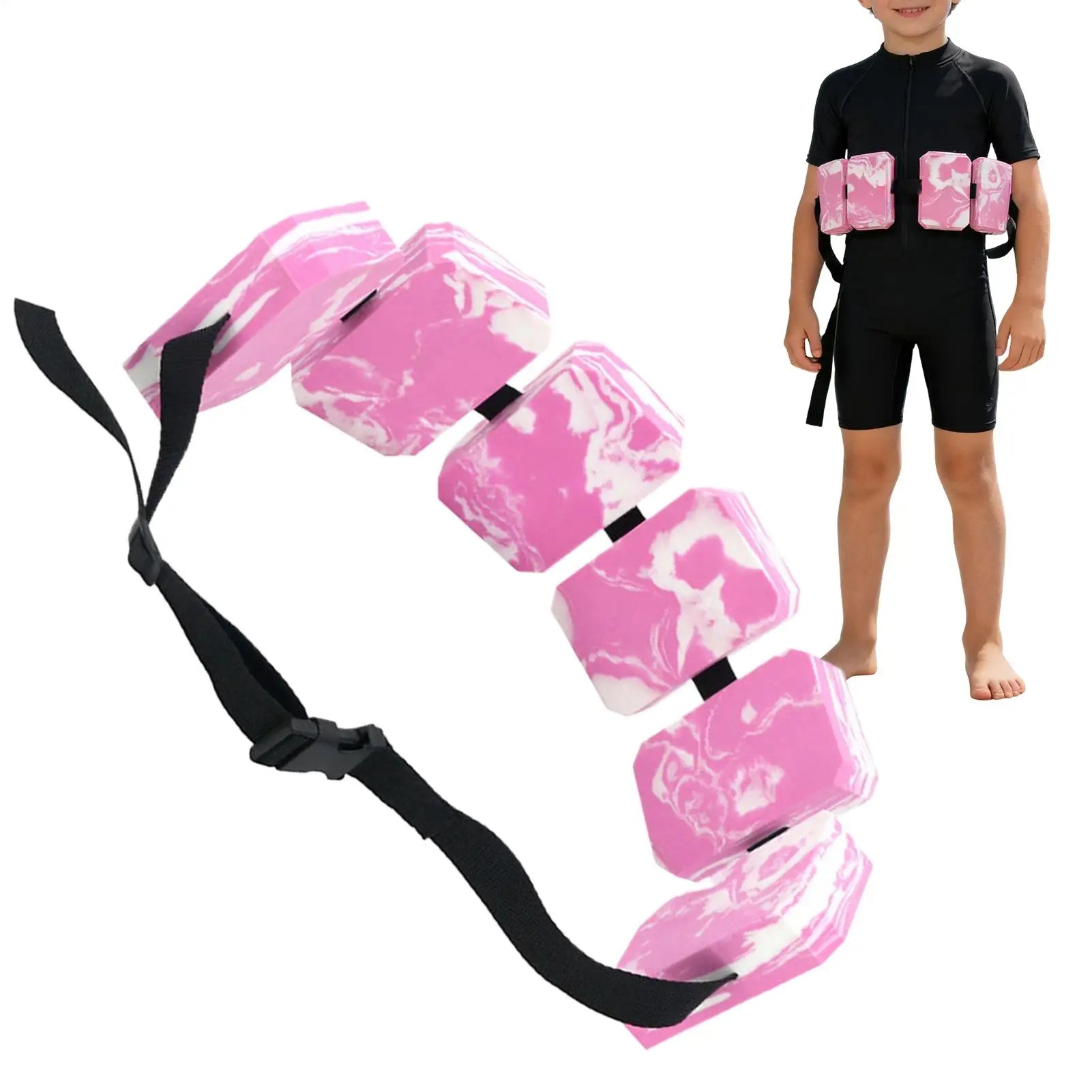 Swimming Float Belt Adjustable EVA Board Lightweight Back Floating Foam Board Float Belt Waistband Swim Training Equipment Oasis Select