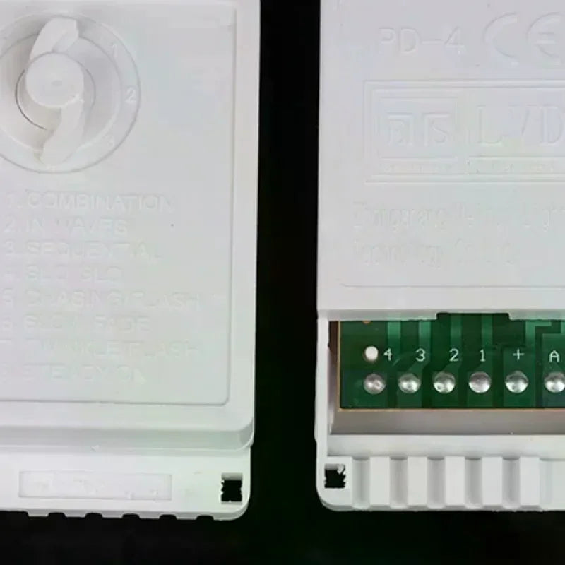 LED String Dimmer EK-04 2/4-Way 8 Function Knob/Solder-Free Type Push Button Type Light Adjustment Controller Oasis Select