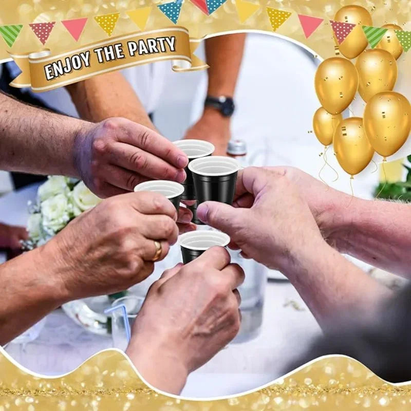 50-200PCS Disposable Mini Shot Glasses for Party Games and Events Easter Egg Hunt Beer Tasting and Snack Sampling Plastic Cups Oasis Select