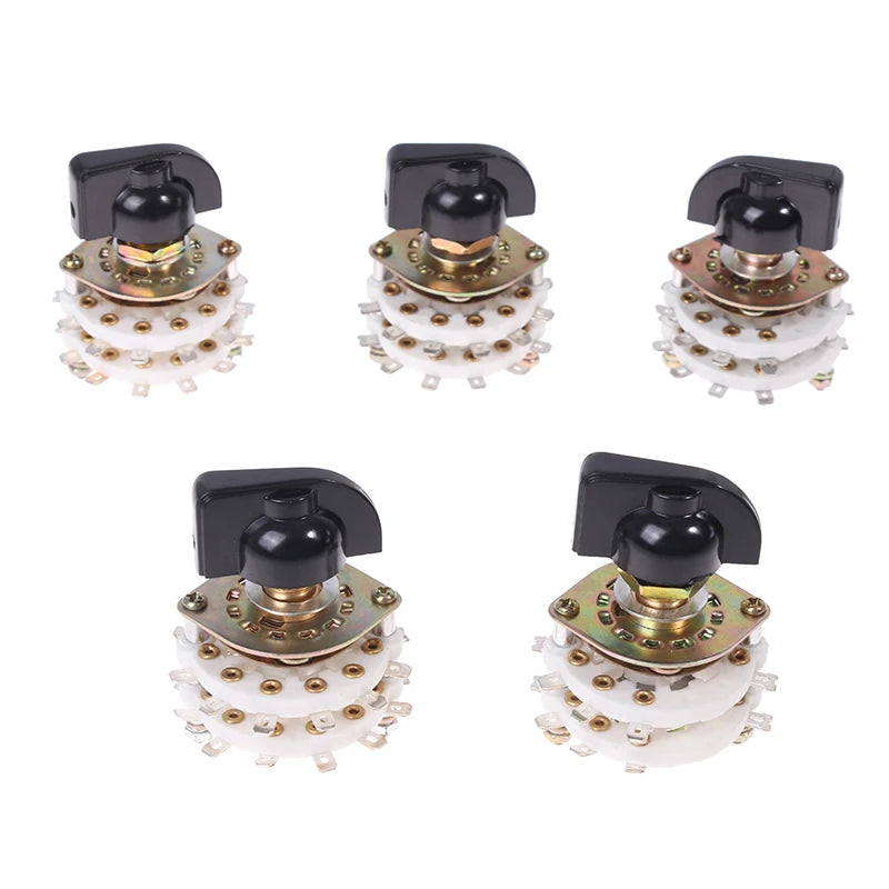 New 2 Pole 6/7/8/9/10 Position 4 Pole 3/5 Position With Channel Rotary Switch Selector With Cap Channel Selector Rotary Switch Oasis Select