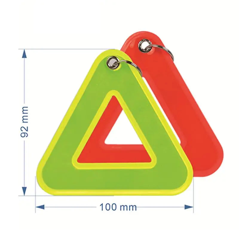 Triangle Reflective Safety Pendant for Student Backpack, High Visibility Reflective Tag for Night Walking Cycling Oasis Select