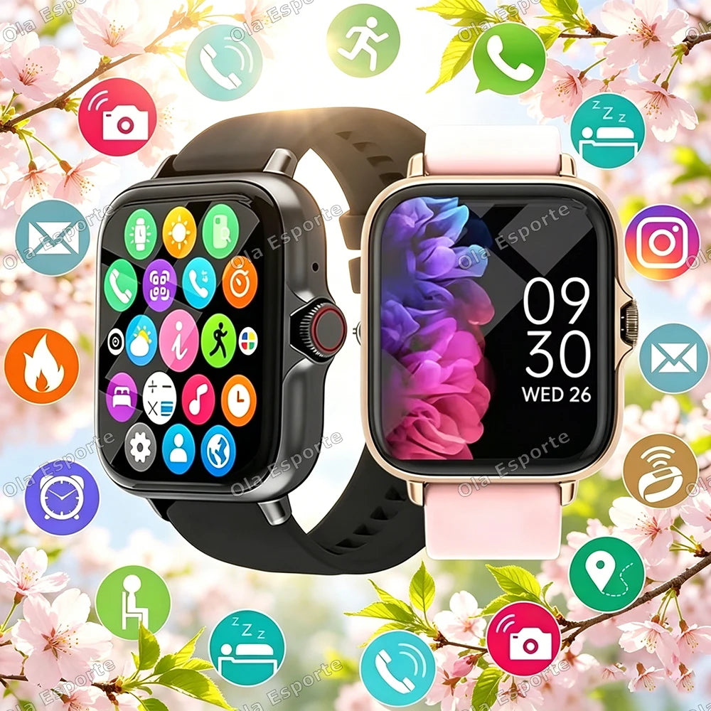 Ola Esporte Smart Watch 1.83" Bluetooth Fitness Tracker Watch
