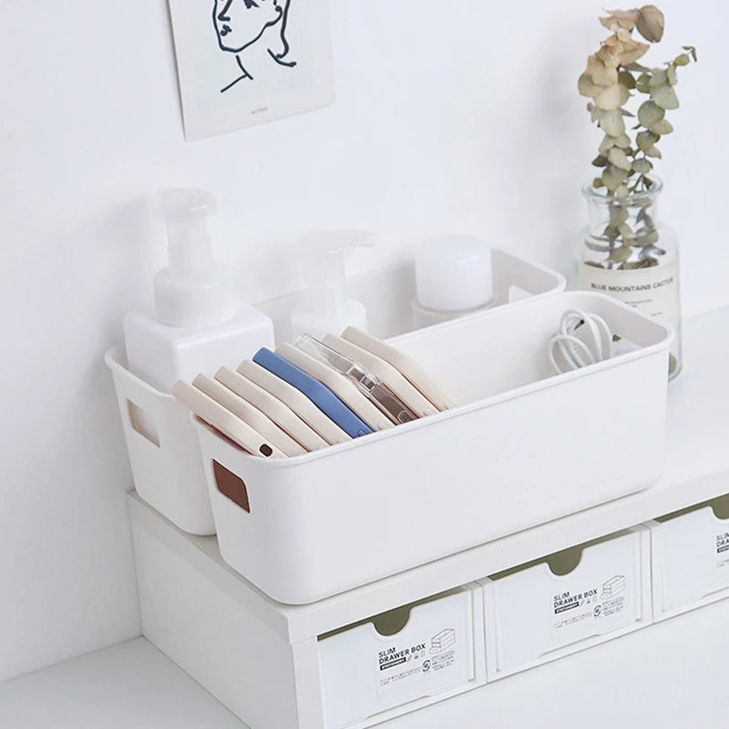 Phone Case Storage Box Multi Functional Partitioned Drawer Storage Box Uncovered Desktop Multifunctional Bedside Storage Box Oasis Select
