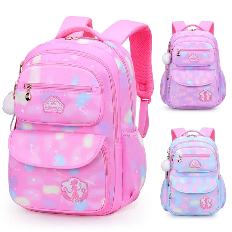 Kawaii Girls School Backpack – Cute Pink Waterproof Kids Bag