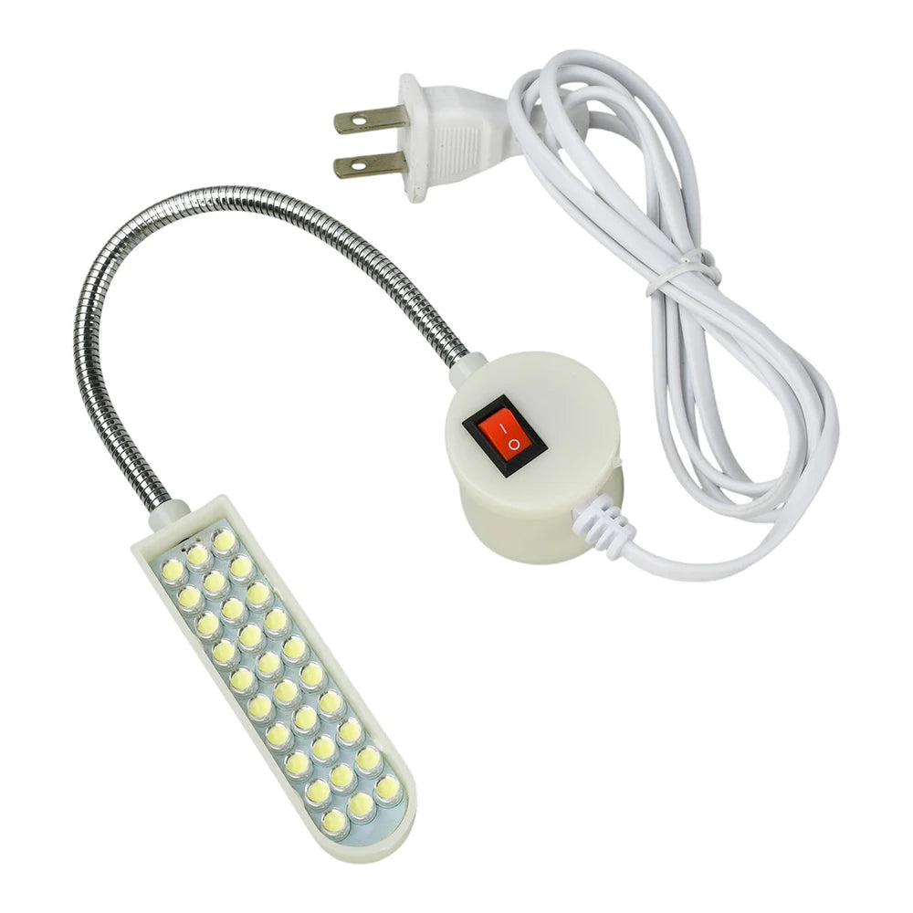 30 LED Sewing Machine Work Light High Lumen Eye Protection Lamp for Home Industrial Sewing Machine Easy Install Lighting Oasis Select US Plug