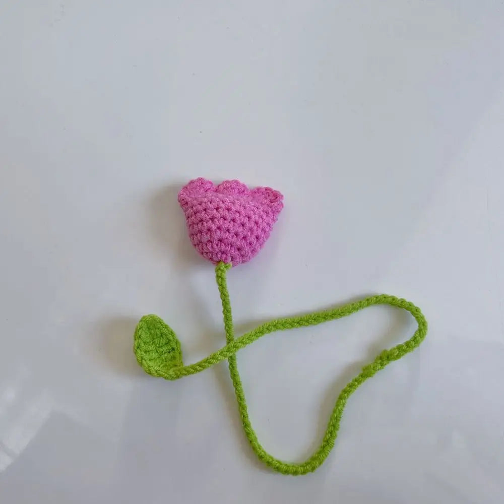 1pc Sunflower Bookmark - Flower Bookmarks For Women Unique Bookmark Handmade Knitted Ideal Gift For Book Lovers Oasis Select 8