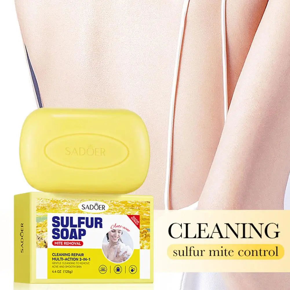 SADOER Sulfur Facial & Body Soap – Oil Control & Clear Skin Facial Cleansing Soap Oasis Select