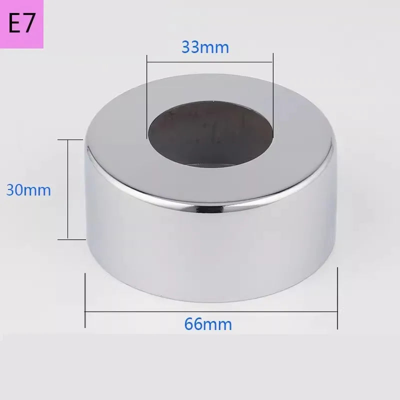 2PCS Stainless Steel Water Pipe Connector 1/2"3/4"1"Faucet Decorative Cover Heighten Valve Panel Shower Kitchen Tap Accessories Oasis Select E7-2pcs