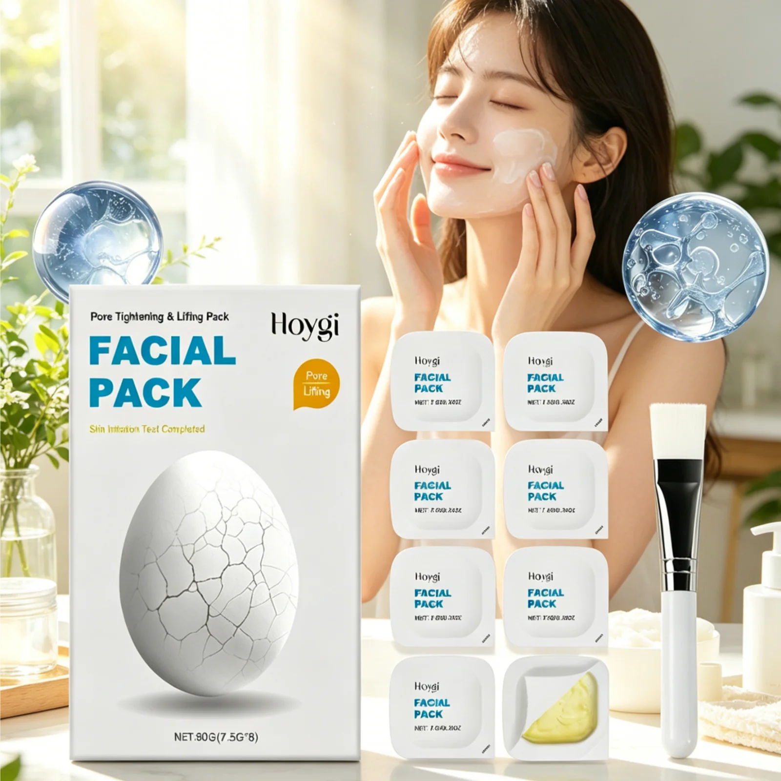 Hoygi Pore Tightening Face Mask – Anti-Aging & Hydrating 8pk Anti-Aging Face Mask Oasis Select