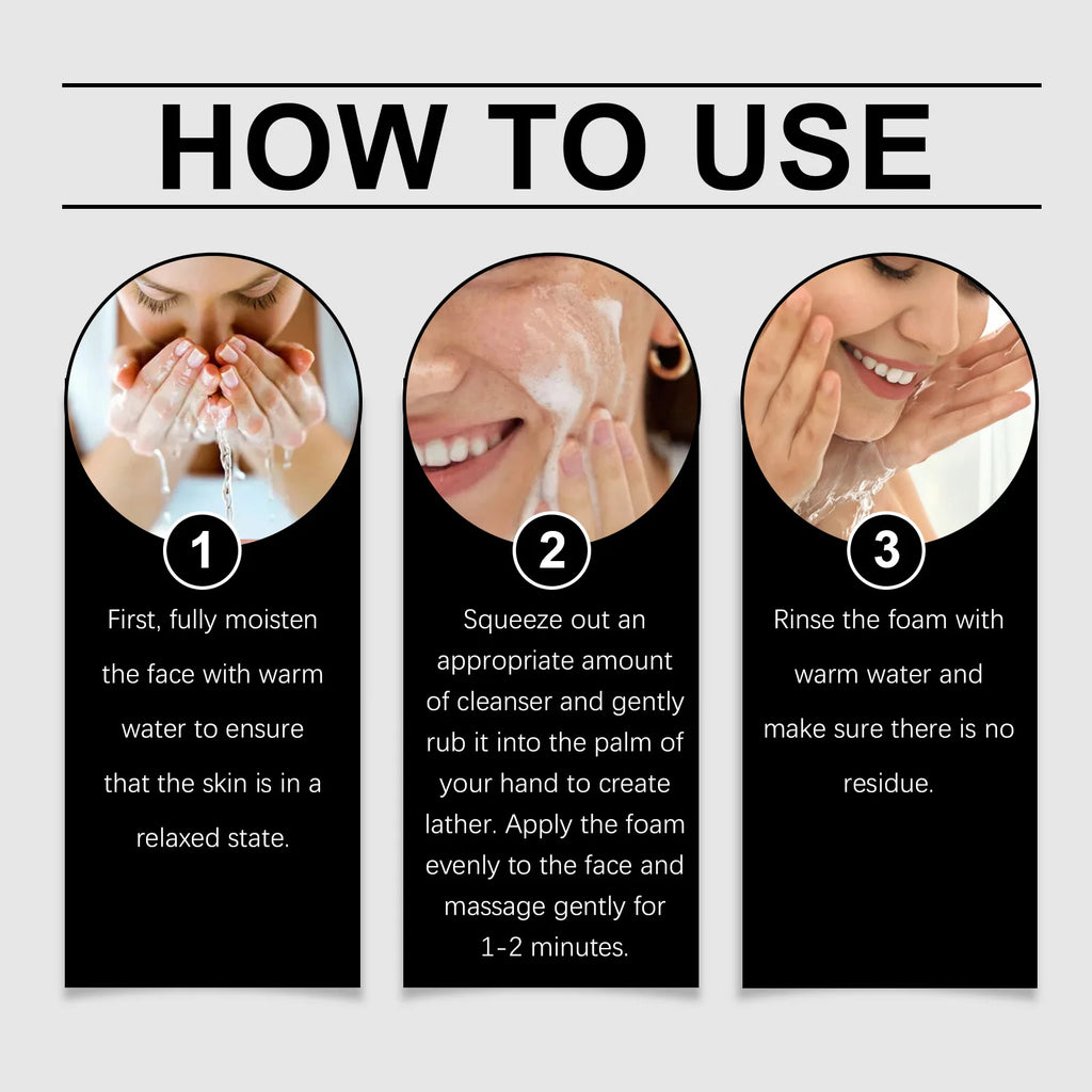 OUHOE 100g Double Cleansing Moisturizing Cleanser Gently Cleanses the Facial Skin and Refreshes the Moisturizing Cleanser Oasis Select