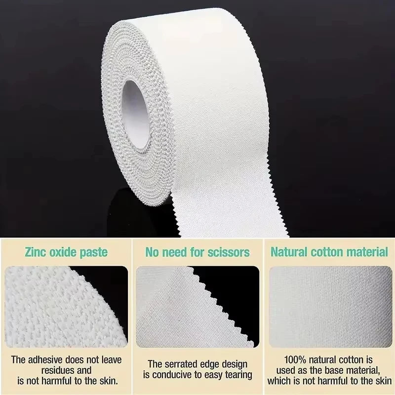 1PC 2.5cm * 9.14m Athletic Trainer Tape Sport Care Tape Sport Strapping Tape Easy To Tear For Sports First Aid Injury Wrap Oasis Select