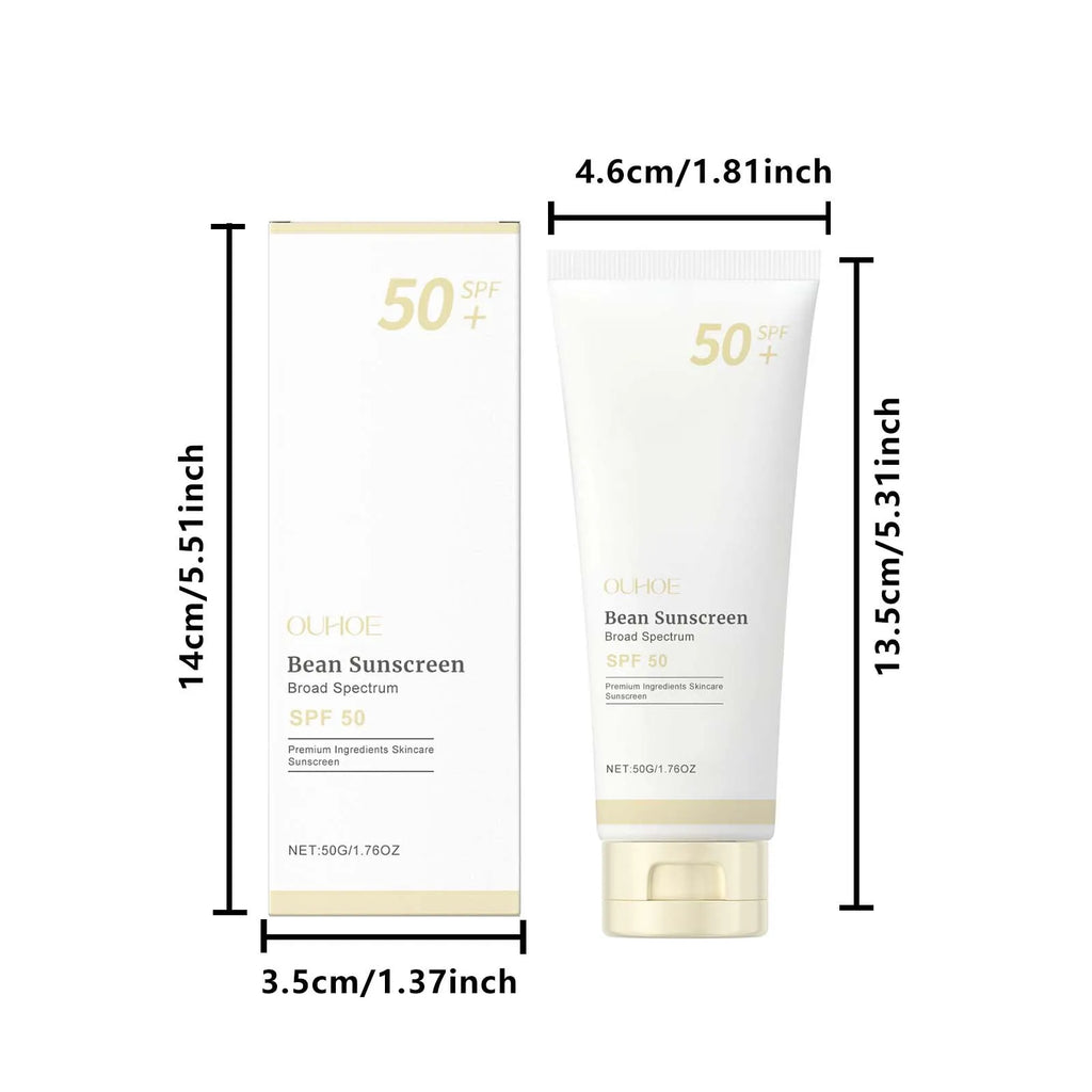 SPF 50+ Mild Moisturizing Sunscreen Soothe Cool Sunblock UVA/UVB Brighten Anti Oxidate Sun Prevent Sunburn Moisturize Sunscreen Oasis Select 50g boxed