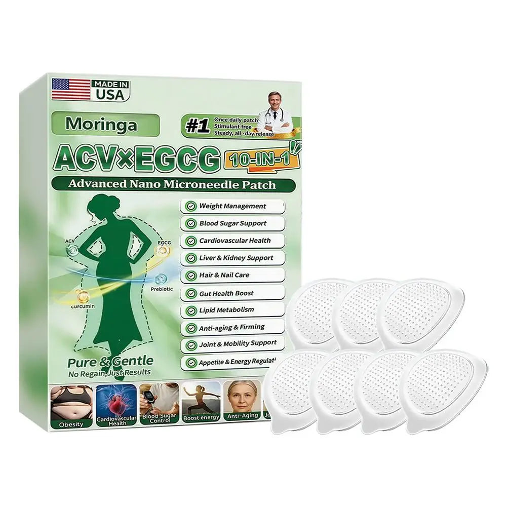 Moringa Nanos Microneedles Painless For Men Women Non-Invasive Painless Application For Weight Management Body Firming 0.22mm Oasis Select 1 box
