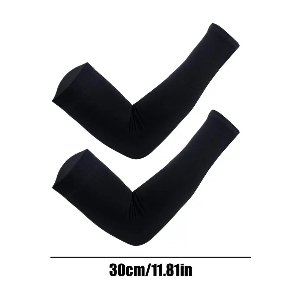 Arm Sleeves 1Pairs UV Arm Sun Sleeves Breathable Protection for Driving Sports Hiking Outdoor Summer Activities Sun Protection Oasis Select Black
