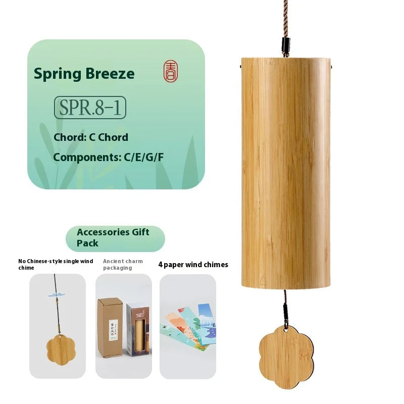 8-note Chord Wind Chime Balcony Bedroom Hand Wind Chime Portable Musical Instrument Oasis Select 8-tone spring