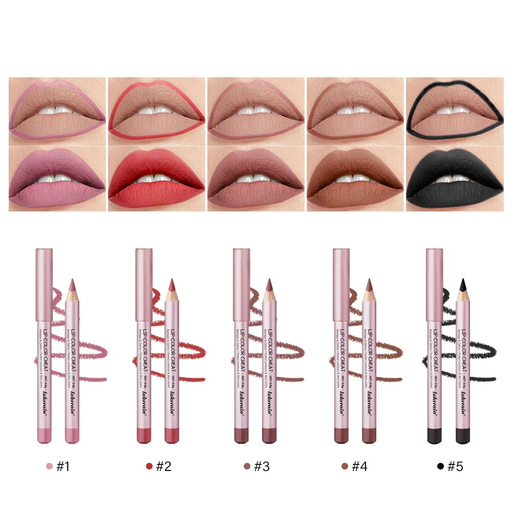 Waterproof Lip Liner Pencil – Long-Lasting & Moisturizing