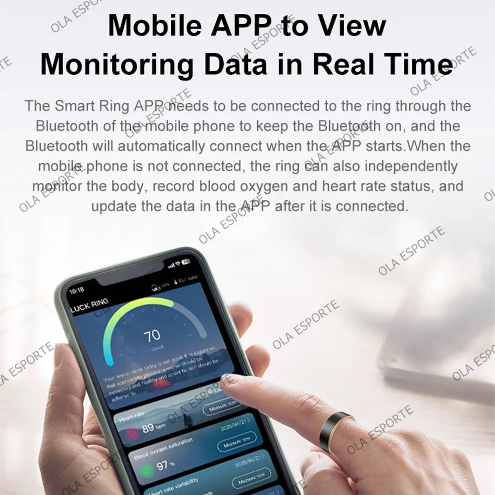Smart Ring 2025 – GPS Fitness, Sleep & Heart Rate Tracker