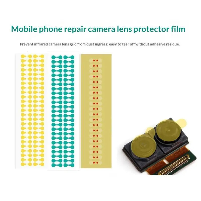 28/40/80/100pcs Protective Camera Sticker Dust Stickers High Temperature Tape For Phone Infrared Dot Matrix Protect Tool 7/12mm Oasis Select