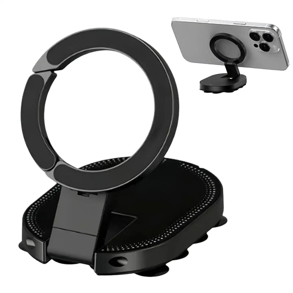 360 Degree Adjustable Car Phone Holder Mount Magnetic Phone Mount Suction Cup Automobile Navigation Stand for Home Travel Gym Oasis Select