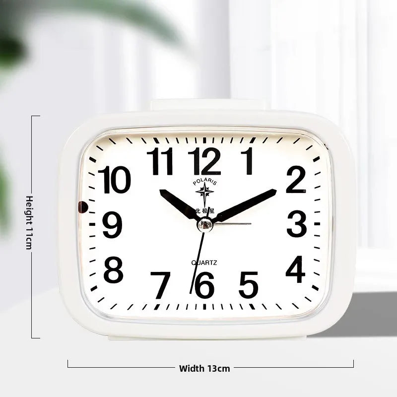 Clock Living Room Desktop Decoration Bedside Clock Table Desktop Home Decoration Ornament with Backlight Minimalist Style Oasis Select D
