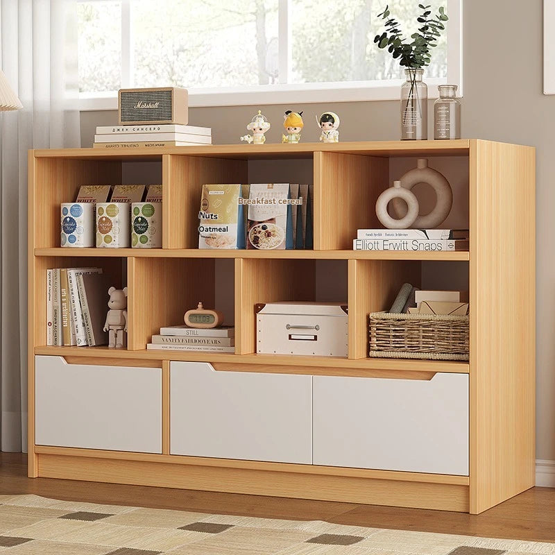 Bookshelf floor to ceiling household multifunctional storage rack living room large capacity multi-layer display cabinet simple Oasis Select