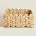 Paper Rope Woven Storage Basket Large Capacity Household Clothes Sundries Desktop Snacks Toys Tidy Kitchen Storage Basket Oasis Select Khaki paper rope 24x24x14CM