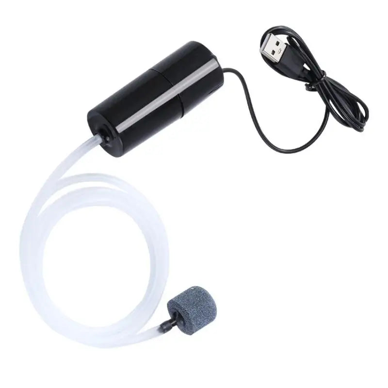 Mini USB Aquarium Air Pump – Silent Portable Fish Tank Oxygenator