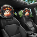 2pcs Face Printed Car Pillowcase Soft Comfortable Decorative Cushion Cover Auto Seat Headrest Washable Polyester Fabric Oasis Select A6