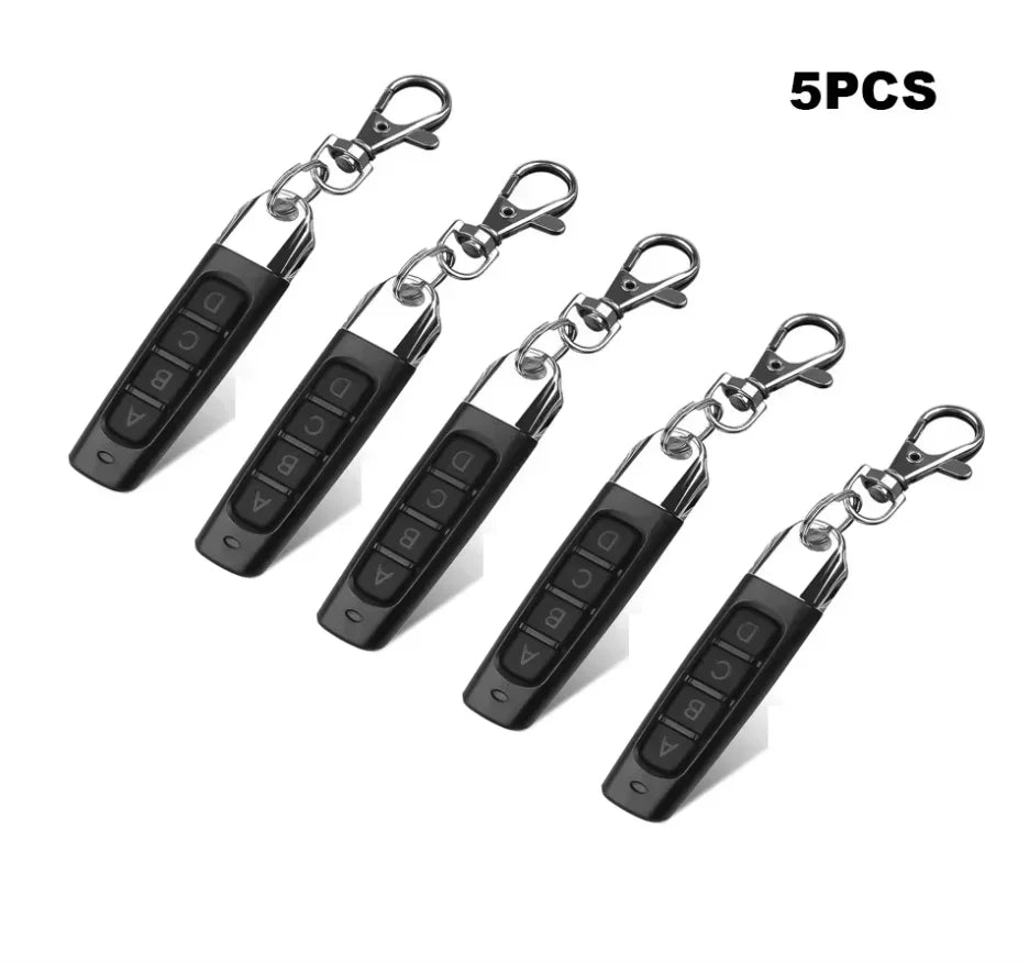 50-10PCS Remote Control 433MHz Car Key Garage Door Gate Opener Remote Control Duplicator Clone Cloning Code 4-Button Transmitter Oasis Select 5PCS