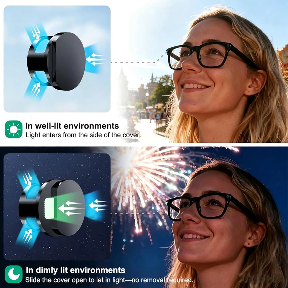 LED Light Blocker Cover for Ray-Ban Meta Smart Glasses