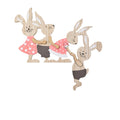 Easter Wooden Bunny Seesaw Ornament – Door & Home Décor Easter Wood Ornament Oasis Select color One Size