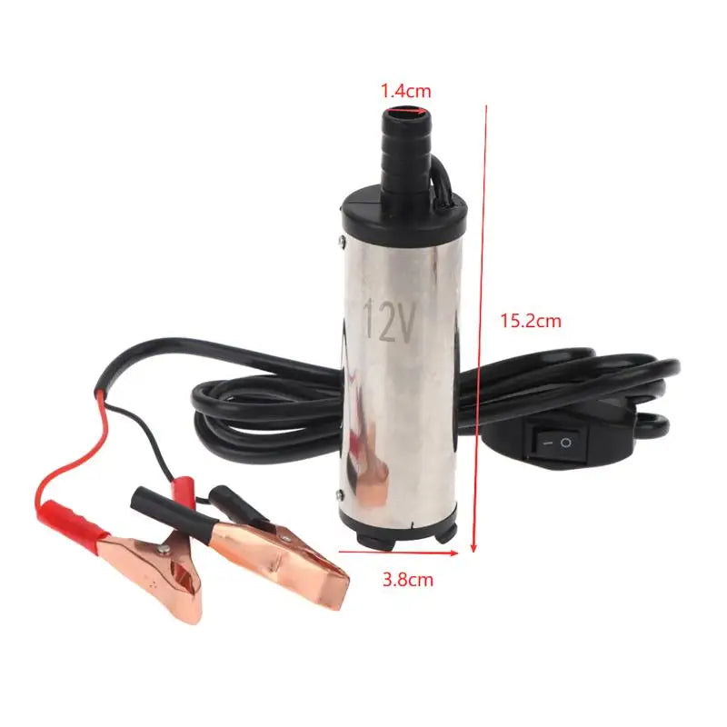 Small Electric Fuel Transfer Pump 12V 24V DC Pumping Dispenser Lightweight Portable Clamp Models Self-priming Type Oasis Select
