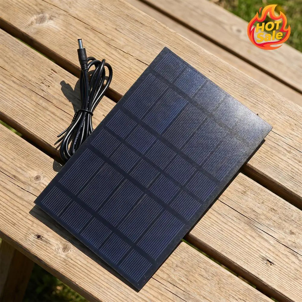 2.5W 5V Portable Solar Charger 3.7V-5V Mini Solar Panel Module Polycrystalline Solar Cells for Camping Hiking Outdoor Adventures Oasis Select