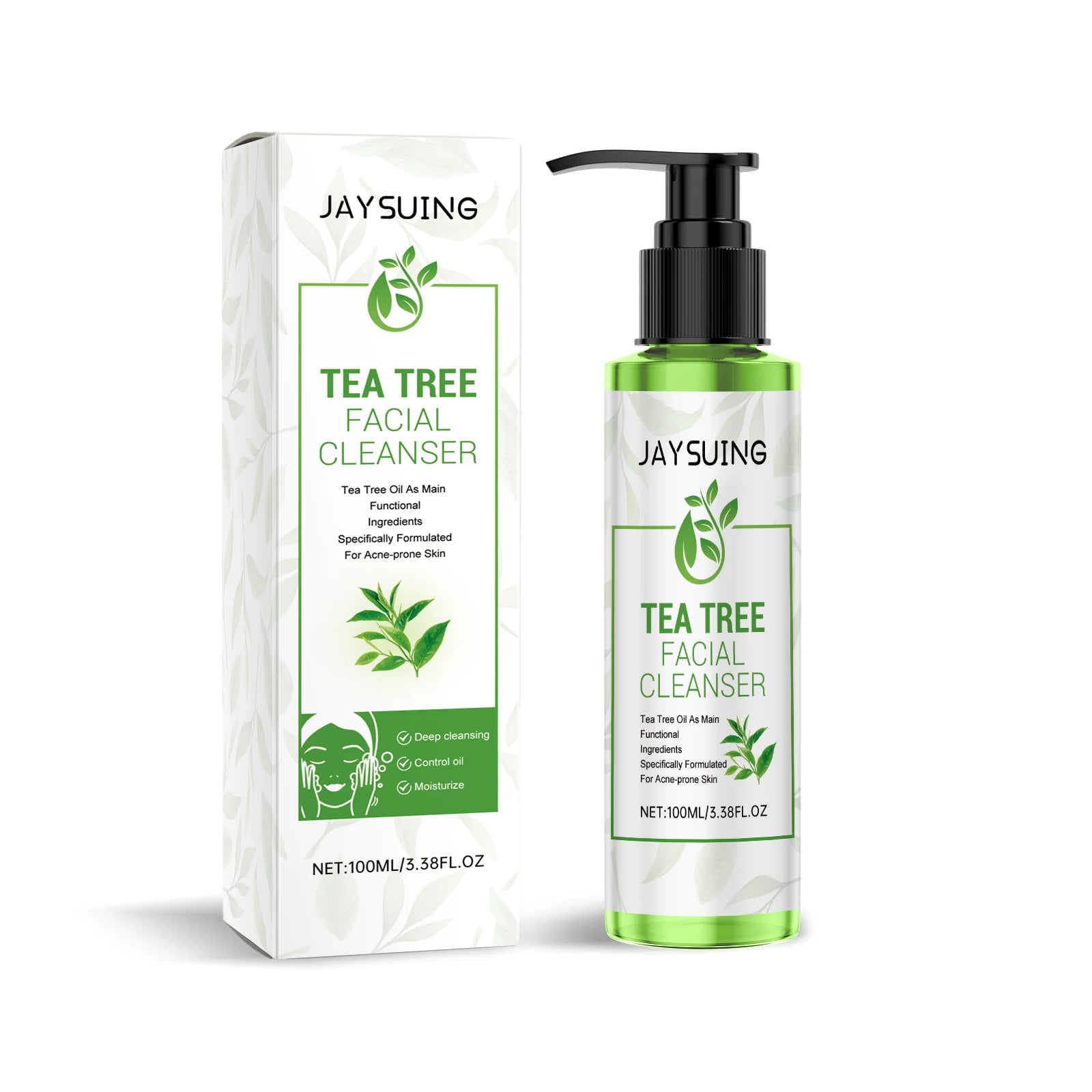 Jaysuing Tea Tree Cleansing Gel – Anti-Blackhead Face Wash Tea Tree Face Wash Oasis Select 100ml 100ml