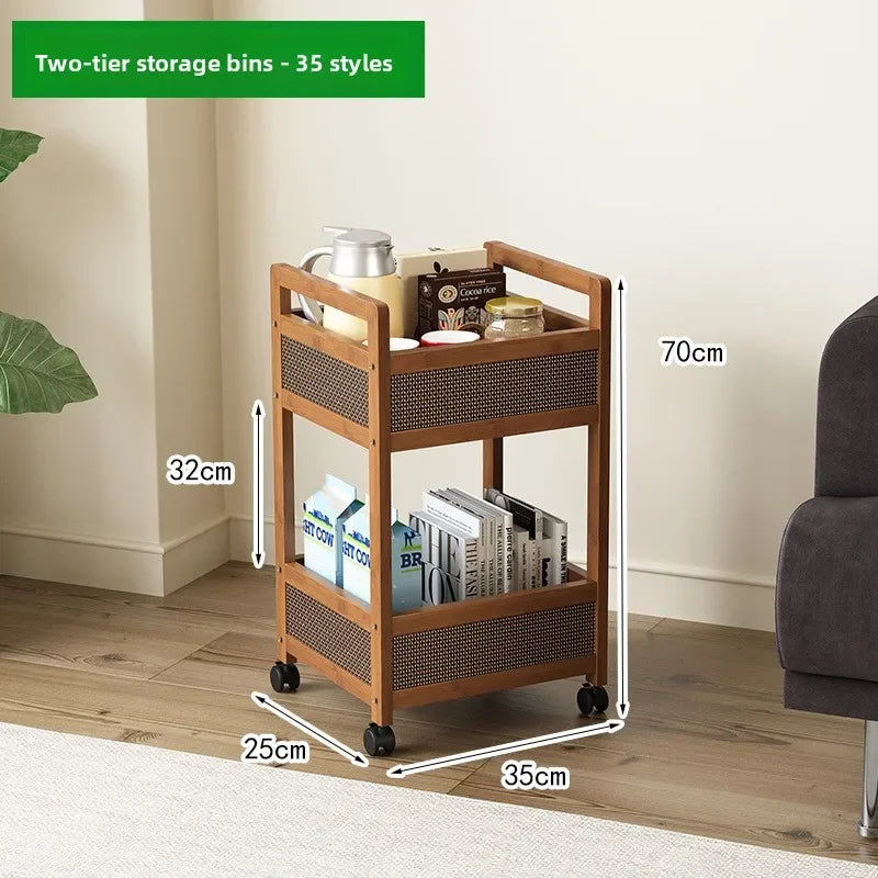 Multi-functional Movable sofa side storage rack trolley snack locker Oasis Select