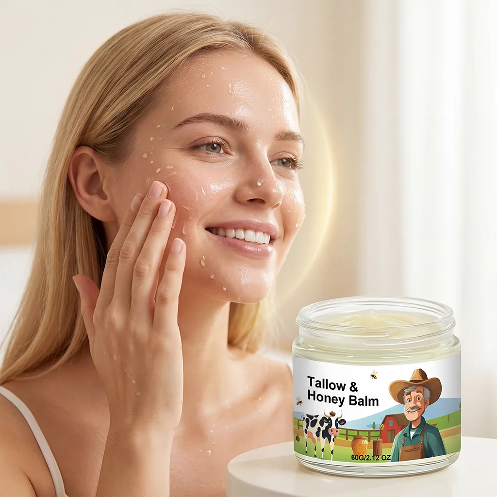 Beef Tallow & Honey Face Cream – Daily Moisturizer Face Moisturizer Cream Oasis Select