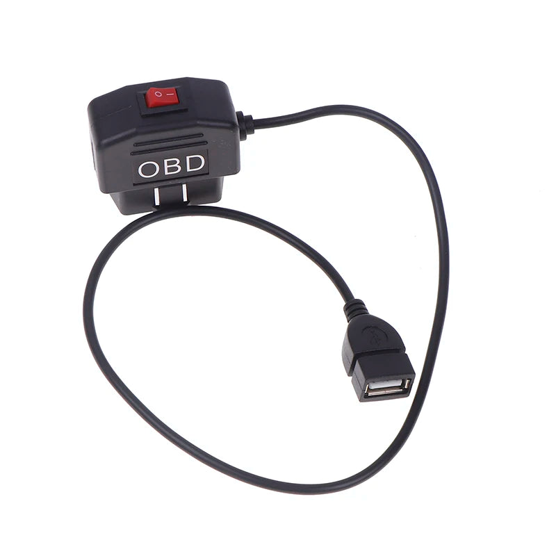 OBD Hardwire Kit with USB Car Charger Cable 5V 3A for Dash Cam Monitoring, 24 Hours Parking Surveillance Oasis Select