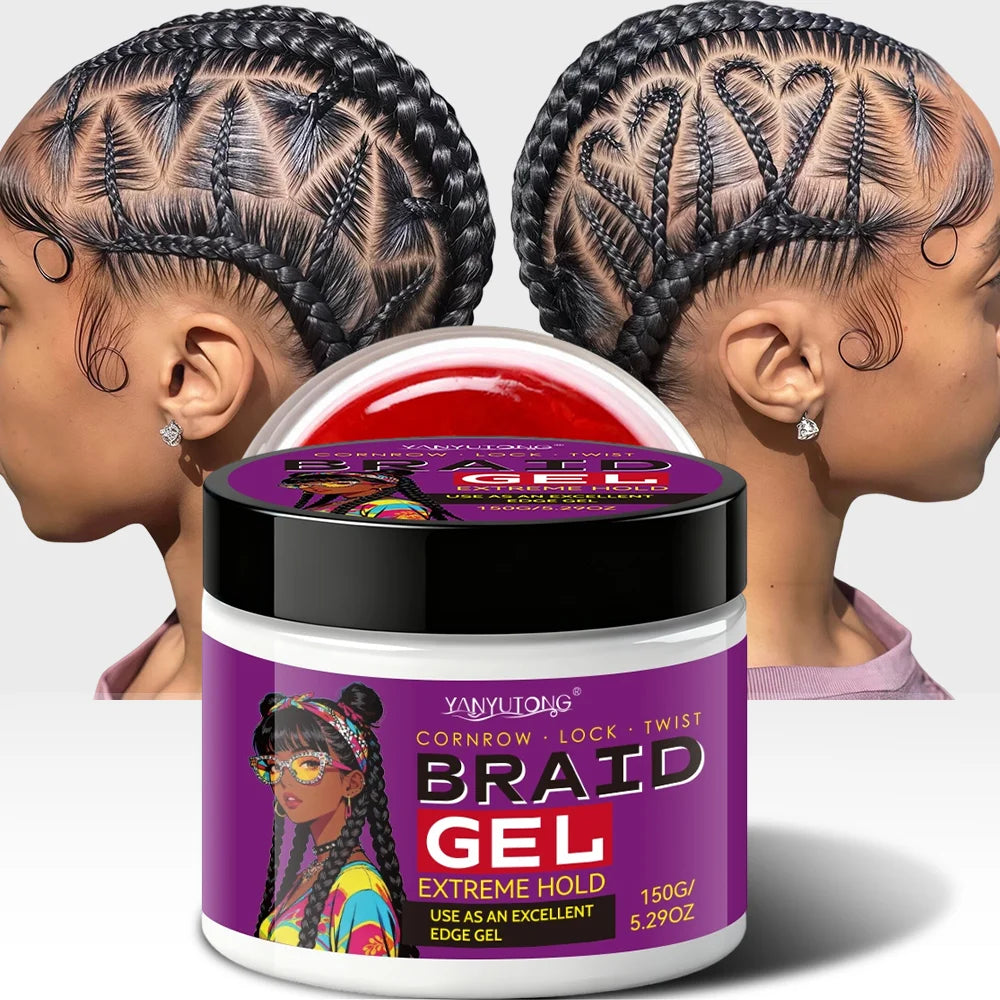 Styling Broken Hair Braiding Gel, Carbom Formula, Edge Control Twisting Gel Tame Frizz & Edges, Braiding Gel, Hailine Control, Oasis Select