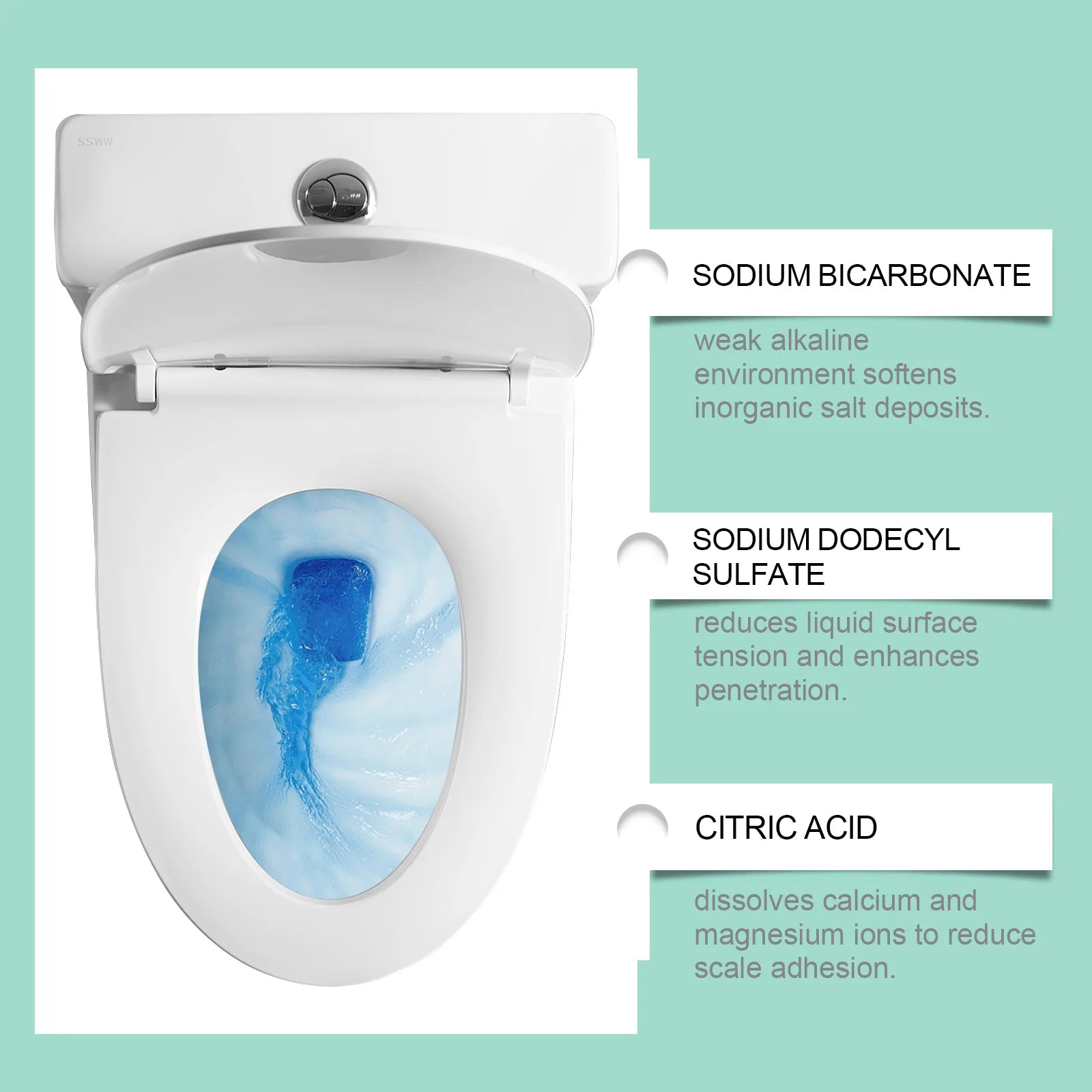 Toilet Cleaning Foam – Descaling, Deodorizing & Fresh Toilet Bowl Cleaner Oasis Select