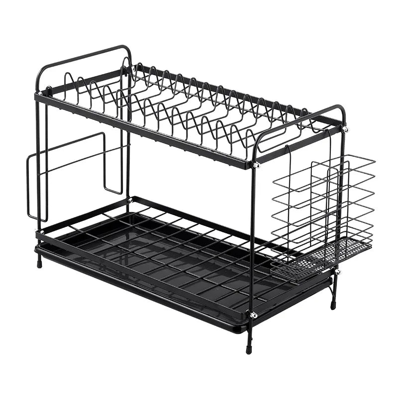 Kitchen Shelf Dish Storage Rack Multifunctional Dish Rack Dish Rack Drain Rack Tableware Oasis Select Double circle line